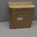 mDesign Slim Metal Rectangle 1.3 Gallon/5 Liter Trash Can with Step Pedal, Easy-Close Lid, Removable Liner - Narrow Wastebasket Garbage Container Bin for Bathroom, Bedroom, Kitchen - Black