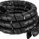 Hydraulic Hose Protector, 2" OD x 10' Length Spiral Wrap