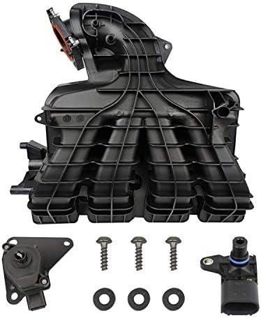 MITZONE Intake Manifold w/Runner Control Valve & Air Pressure Sensor Compatible with 09-17 Dodge Journey Avenger/Jeep Compass Patriot/Chrysler Sebring 1.8L 2.0L 2.4L Part# 4884495AK 4884495AH 911-902