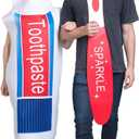 2Pcs Adult Toothpaste Costume and Toothbrush Costume Halloween Family Costumes