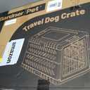 Collapsible Dog Crate for Large/Medium Dogs - 36" L Foldable Dog Cage No-Tool Assembly, Travel Dog Crate with 2 Wheels - Easy to Carry, Space-Saving, Indoor Outdoor Use, 36.4"(L) x22.84(W) 25.8"(H)