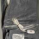 HYLEORY Heated Electric Blanket Twin 62"x84" Soft Fleece & Flannel with 5 Heating Levels & 10 Hours Timer Auto Shutt Off, ETL Certified, WashableHeated Blanket for Body-Light Grey