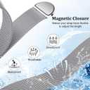 Mesh Loop with Case Compatible for Apple Watch 46/45/44/42/41/40/38mm