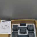 FEIERDUN 5-in-1 Adjustable Dumbbell Set of 2, 12LBS/20LBS Hand Weights for Women, Men, 1s-Adjust Dual-Stable Dumbbell Set for Women Home Gym & Outdoor (A-Strength Grey)