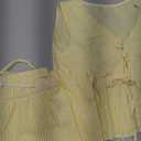 Remidoo Women's Striped 2 Piece Set Tie Front Peplum Tank Tops Wide Leg Pants Sets Medium