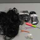 Conrora French Curly Braiding Hair 18 Inch 4 Packs Black Color - Pre Stretched Bouncy Braiding Hair- Loose Wavy Synthetic Hair Extensions For Black Women (18 inch 4packs 1B)