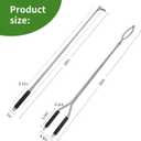 28" Fire Tongs Fire Pit Tongs Set, Stainless Steel Fireplace Tongs Log Grabber Suitable for Outdoor Fireset Fire Pit Bonfire Camp Fire Backyard Deck Indoor Fireplace Tools