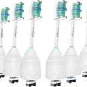 Replacement Toothbrush Heads Compatible with Philips-Sonicare: fits e-Series HX7022 CleanCare & Xtreme Screw-on Electric Brush Handles, 6 Pack