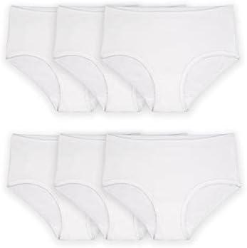 Fruit of the Loom Girls' Cotton Brief Underwear Multipacks, Size: 6