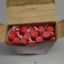 Red Taper Candles 24 Pack, 10 Inch Unscented Holiday Dinner Candles for Valentine's Day Table Decor, Wedding Centerpieces, Long-Lasting 7-8 Hour Burn Time, Premium Wax