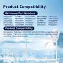 242193205 241872505 Refrigerator Freezer Door Gasket Compatible with Frigidaire Electrolux Refrigerator, Replaces for 240390702, 240514607, 241872505, 5304439522, 3016407