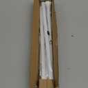 White Curtain Rods for Windows 28 to 48 Inch, 5/8" Diameter Heavy Duty Metal Splicing Adjustable Small Curtain Rod With Bracket(2.3-4 Feet) White