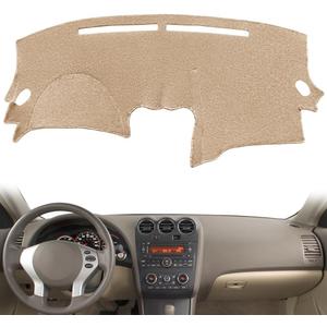 Yiz Dashboard Cover Dash Cover Mat Pad Custom Fit for Nissan Altima 2007 2008 2009 2010 2011 2012, Altima Coupe 07-12,Altima Suede 07-12 (Beige) Y29