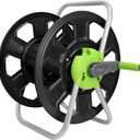 Metal YESTAR Water Hose Reel Cart,Hold 100 Ft of 5/8 Inch Hose,Portable Hose Reels for Outside.Storage and Watering