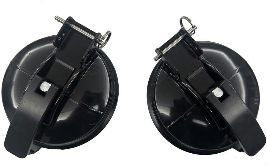 [2 Pack] Stable Awning Leg Foot Bracket, Compatible with Fiamma, Thule, DOMETIC, T4, T5 Beach, T7 Nugget, Marco Benz, Carthago, Concorde, Dethleffs, Hymer, Secures Legs to RV/Caravan Side Wall