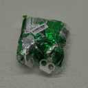 ICYSNOW 2PCS Cheerleading Pom Poms Metallic Foil Plastic Pom Poms with Ring Handle for Game Sports Squads Dancing Party Football Basketball Club Spirit Sports (12, Green+Silver)