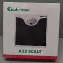 Adamson A22 Bathroom Scale for Body Weight - Up to 260 LB - Anti-Skid Rubber Surface - Analog Bathroom Weight Scales (Black)