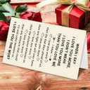 2 x I Love You MoreValentines Day Card, Valentines Day Gifts for Him Her, Valentine's Day Cards for Husband Boyfriend Men (BT-143)