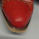 Richealnana Women's Studded Star Rhinestones Cowboy Zipper Knee High Boots Block Heel Western Congirl Boot (10, Red and Black)