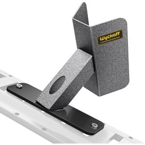 Wyckoff E-Track Dirt Bike Wheel Chock for Trailer,Heavy-Duty & 360 Swivel | Floor or Wall Mount, with Track Clip,Secure Bicycles,Dirt-Bikes & Small Motorcycle Transport,Fast & Easy to Install and Remove
