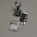 YDmeet Shower Head Holder, Adjustable Handheld Brass Shower Head Bracket, Wall Mount Holder, Drill Free Glue Installation (Polished Chrome)