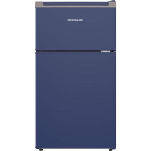 Frigidaire Compact Refrigerator with Top Freezer - 2 Door Fridge with 3.2 Cu Ft, Contemporary Series, Blue