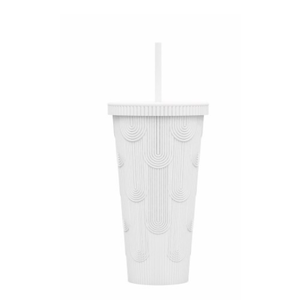 DH MERMAID SCALE TUMBLER WHITE 24OZ