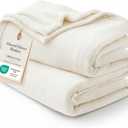 Bedsure GentleSoft Fleece Bed Blankets Full Size Cream - Soft Lightweight Plush Fuzzy Cozy Luxury Blanket Microfiber, 84x90 inches