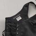 Scarlet Darkness Corset Tops for Women Renaissance Overbust Bustier Bodice with Zipper (12, Black)