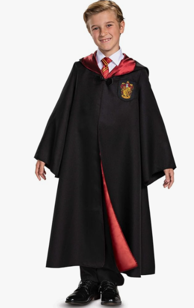 Harry Potter Robe, Official Hogwarts Wizarding World Costume Robes, Deluxe Kids Size Dress Up Accessory. Size S