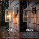 Porch Lights with GFCI Outlets Dusk to Dawn Outdoor Wall Lights Waterproof Exterior Lighting Fixtures Modern Outside Lights Wall Mount for House Patio Garage,White,11.8''H,1PC