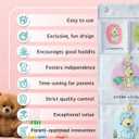 Room Hanging Storage Organizer, Fun & Colorful Storage & Organization for Clothes, Toys, & More. Wall & Door Attachable, Water-Resistant, Ideal for Kids' Room, Locker Kindergarten or Playroom (Gray) (Grey)