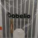 Babelio 36" Tall Auto Close Baby Gate with Small Cat Door, 29-43" Metal Cat Gate for Doorway, Stairs, House. Easy Walk Thru Dog Gate with pet Door, Includes 4 Wall Cups and 3 Extension Pieces, White