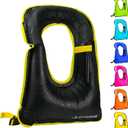 Inflatable Snorkel Vest Adults, Portable Snorkel Jacket, Buoyancy Vest for Snorkeling, Swimming, Kayaking, Boating, Safety Load Up to 220 Ibs