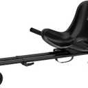 Hover-1 Buggy Hoverboard Attachment - Compatible with Most 6.5" & 8" Electric Hoverboards, Hand-Operated Rear Wheel Control, Adjustable Frame & Straps, Easy Assembly & Install Hoverboard Go Kart (Black)