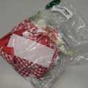 Red And White Gingham Banner/Garland - Red Gingham Banner For Baby Shower,First Birthday High Chair Bunting For Boy,Wall Hanging, Nursery Decor (Red)