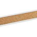 Quartet Bulletin Bar Pin Strip Cork Board 48" x 1", For Classroom, Office, Cubicle, Aluminum Frame (Z2006)