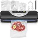 Emojoy Vacuum Sealer Machine, Built-in Bag Cutter, 11.8-Inch Sealing Length, Includes 15 BagsBPA-Free
