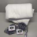 Sealy Heated Mattress Pad California King Size, Zone Heating Electric Bed Warmer with Deep Pocket, 10 Heat Setting Dual Controller & 1-12 Hours Auto Shut Off, Knitted Heated Mattress Cover, Cal King