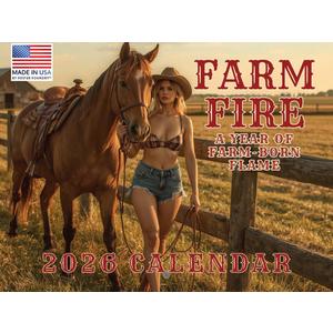 Sexy Farm Girl Calendar 2026 Monthly Wall Calender 12 Month | American Made In The USA