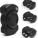 Metal Fidget Toys Adults 3 In 1-Slider/Spinning/Clicker Haptic Stress Relief Anxiety Autism ADHD EDC Toys Cool Gadgets--Black