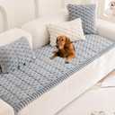 Mivnue Pet Couch Cover Dogs Washable Sofa Protector Non Slip Fuzzy Couch Pads Pet Friendly Dog Mat for Couches and Sofas