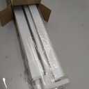 LazBlinds No Drill Zebra Blinds for Windows 29.5" W x 72" H, White