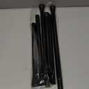 Black Tension Rods for Windows 28 to 48 Inch 2 Pack Spring Curtains Rod Tension Curtain Rod Expandable Pressure Curtain Rod Tension No Drill Adjustable Curtain Rods for Bathroom, Doorway, Door