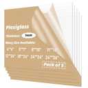 5-Pcs 24x36 inch Plexiglass Sheets - PET Sheet Panels - Clear Acrylic Plexiglass Sheet 24x36 for Picture Frame,Glass Alternative,Signs,Door Scratch Protectors,Painting,Pet Barriers (5 Pack 24x36inch 0.04inch thick)