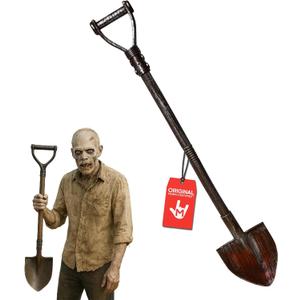 Morph 33.5" Fake Bloody Shovel Prop Durable Plastic Halloween Graveyard Tool for Scary Costume Haunted House Gravedigger or Killer Cosplay Adult Party Accessory Decor