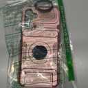 Vofolen for Samsung Galaxy A15 5G Phone Case with Card Holder [Store 2 Cards] + 360 Rotated Ring Holder Kickstand Heavy Duty Shockproof Wallet Phone Case for Samsung Galaxy A15 5G, Rose Gold