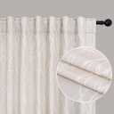 Light Beige Patterned Curtains 96 Inch Long for Living Room Dining 2 Panels Back Tab Pocket Tree Botanical Design Toile Bold Room Darkening Drape Light Filtering Linen Colored Curtain Modern Farmhouse