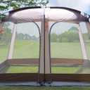 EVER ADVANCED 12' x10' Screen House Tent Netted Canopy Mesh Tents for Camping 8-10 Person Sun Shelter