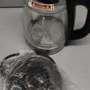 1500W Electric Kettle with Temperature Control - 6-Temp Presets for Tea/Coffee, Double Wall Cool-Touch, 4H Keep Warm, 1.7L Borosilicate Glass & BPA-Free, Fast Boil for Home/Office